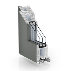 Premium residential door system – Kömmerling 88 AluClip outward opening 